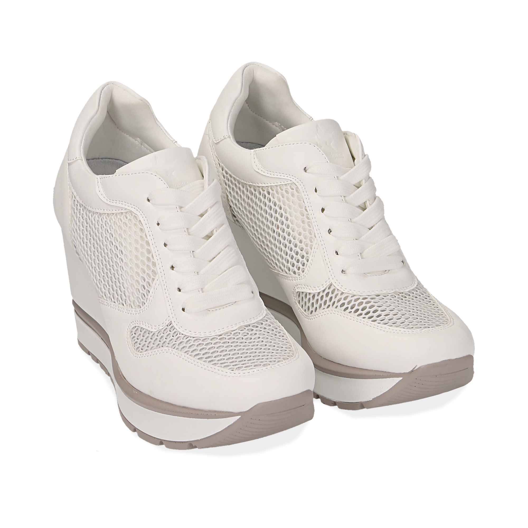 sneakers bianche plateau
