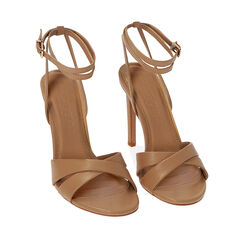 WOMEN SHOES SANDAL SYNTHETIC BEIG, Primadonna, 212105603EPBEIG035, 002a