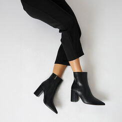 Tronchetti neri da donna con tacco di 7,9 cm, Primadonna, 262723302EPNERO035, 002 preview