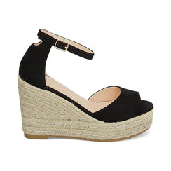 Zeppe donna nere in microfibra, Primadonna, 254981950MFNERO035, 001 preview