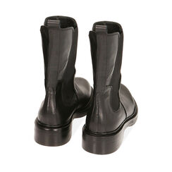 Chelsea boots neri in pelle, tacco 3,5 cm , Primadonna, 205317307PENERO035, 003 preview