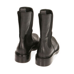 Bottines Chelsea en cuir noir, talon 3,5 cm , Primadonna, 205317307PENERO035, 003 preview