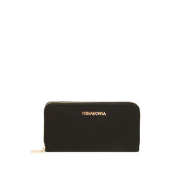 Portafogli nero in tessuto, New Collection, 215122519LYNEROUNI, 001a
