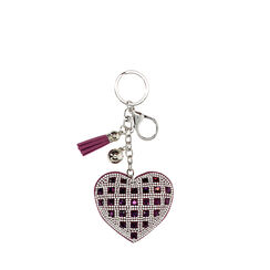 Portachiavi a cuore viola, 240376537MPVIOLUNI, 001a
