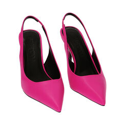 Slingback fucsia, tacco 8,4 cm, Primadonna, 222107301EPFUCS035, 002 preview