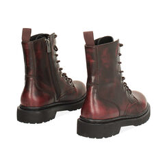 Anfibi bordeaux lucidi con suola in gomma, Primadonna, 267535001EUBORD036, 004 preview