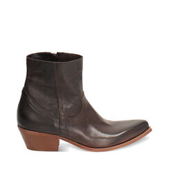 BOOTS RAIN DEMI-BOOT TEXAN LEATHER WASHE, Primadonna, 273435600PAMORO036, 001a