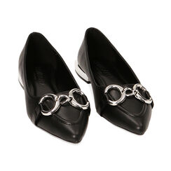 WOMEN SHOES BALLERINA SYNTHETIC NERO, Fin de Collection, 224934670EPNERO035, 002 preview