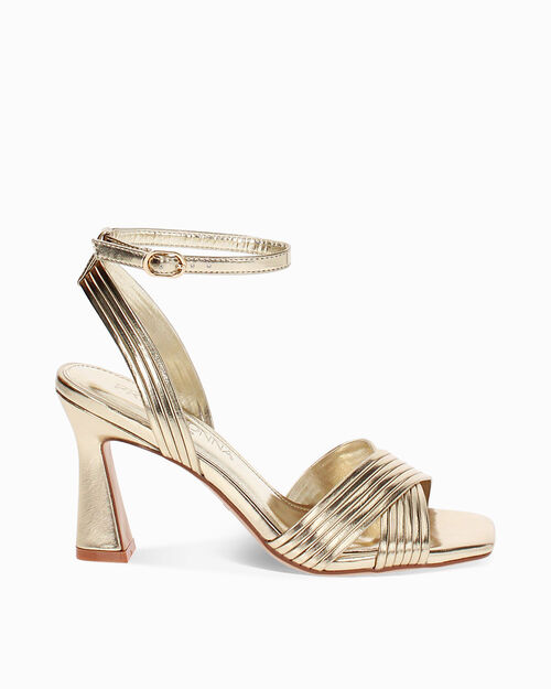 ZAPATOS SANDALIA LAMINADO OROG, GOLD