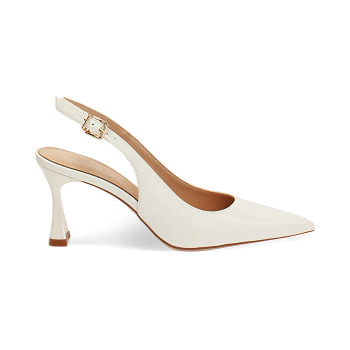 Zapato de sal&oacute;n crema tac&oacute;n 7,5 cm, Zapatos, 272141101VEPANN035