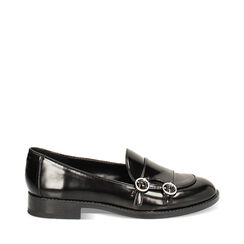 Mocassino nero basso in abrasivato, Primadonna, 244904746ABNERO036, 001a