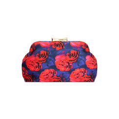 Pochette blu-rosso a fiori con tracolla removibile, Primadonna, 275126492RSBLROUNI, 001 preview