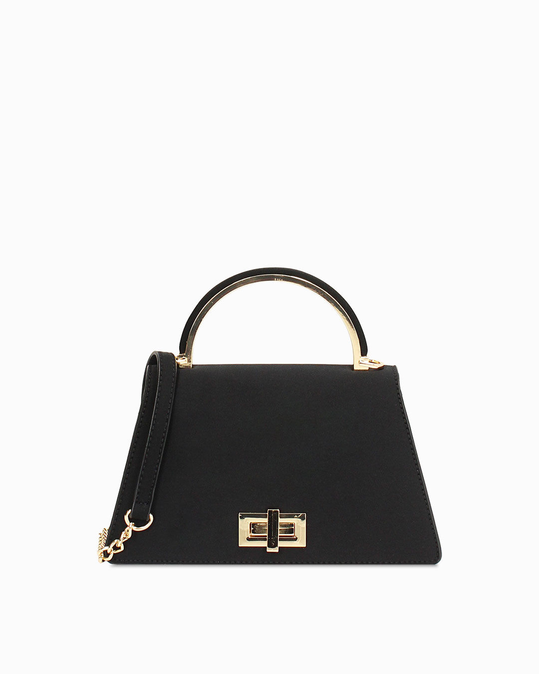 Mini bag nera con tracolla removibile
