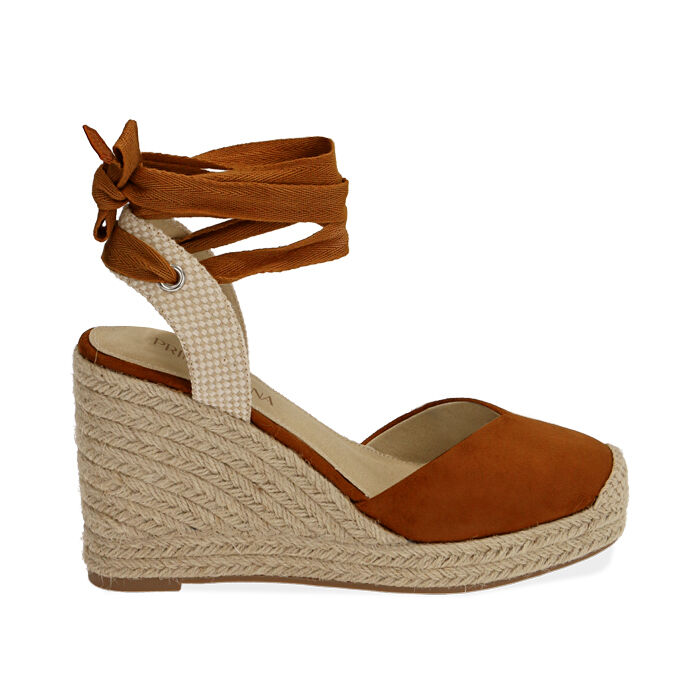 Alpargatas mujer de microfibra, cuña 10,5 cm | Primadonna Collection