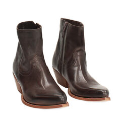 BOOTS RAIN DEMI-BOOT TEXAN LEATHER WASHE, Primadonna, 273435600PAMORO036, 002a