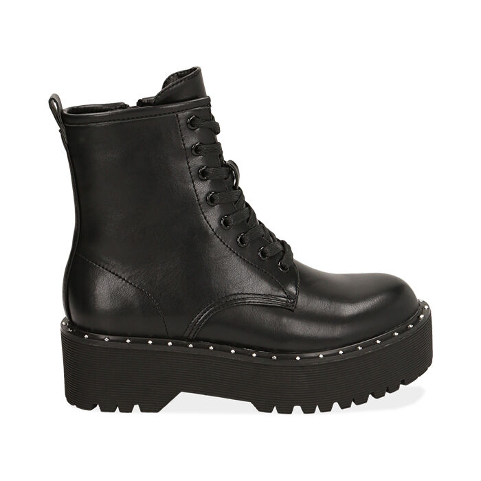 Anfibio CafèNoir 1450 Nero/Oro con Strass