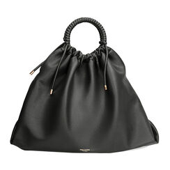 Borsa a mano nera con manico circolare, Primadonna, 262341875EPNEROUNI, 001 preview