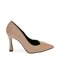 Escarpins en vernis chair, talon 9,5 cm , Primadonna, 20M812650VENUDE036, 001a