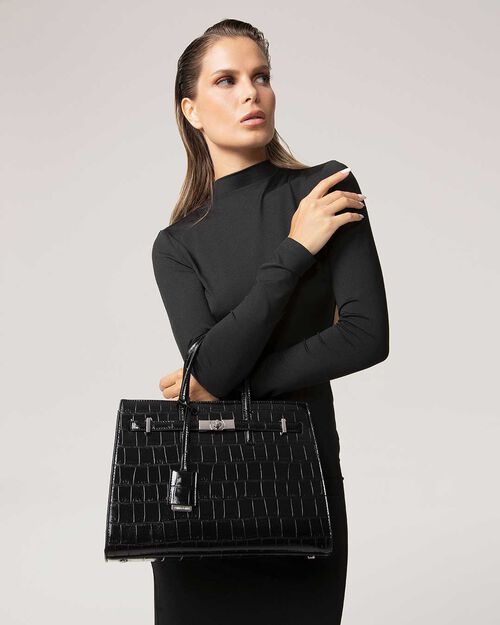 SACS SAC A MAIN SYNTHETIQUE COCO NERO, BLACK