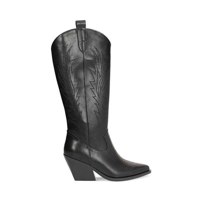 WOMEN SHOES BOOTS SYNTHETIC NERO, Primadonna, 263073127EPNERO036