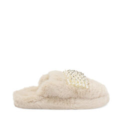 Pantofole panna chic, 244702416FUPANN035, 001a