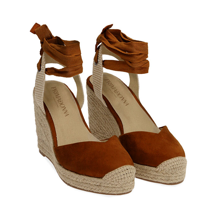 Alpargatas mujer de microfibra, cuña 10,5 cm | Primadonna Collection