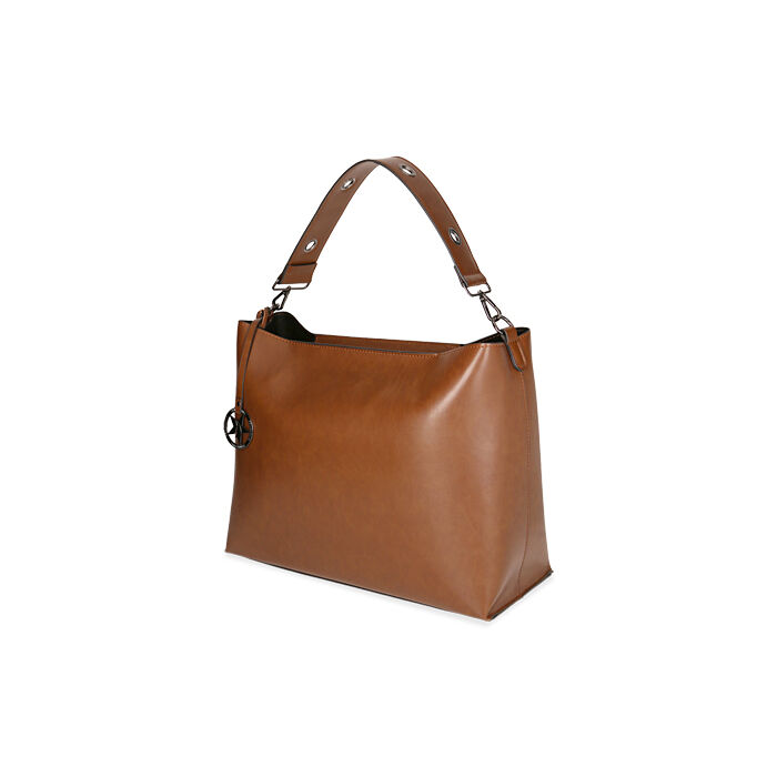 Borsa grande color cuoio | Primadonna Collection