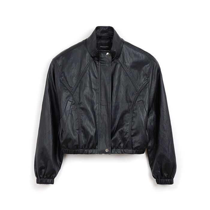 Giubbino bomber nero da donna, Primadonna, 262568807EPNEROL