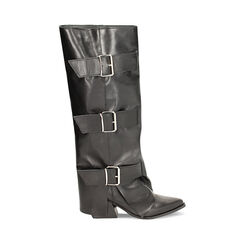 WOMEN SHOES BOOTS LEATHER NERO, Primadonna, 23L600303PENERO035, 001 preview