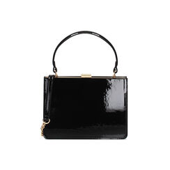 Mini bag donna nera in vernice, Primadonna, 255126041VENEROUNI, 001 preview