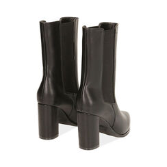 Chelsea boots neri, tacco 9 cm , SALDI, 183016692EPNERO036, 004 preview