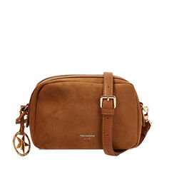 Mini sac cognac pour femme en microfibre, Primadonna, 255705312MFCOGNUNI, 001a