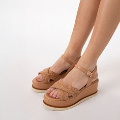 Compens&eacute;es cognac talon 6,6 cm, Primadonna, 272163701ERCOGN035, 002 preview