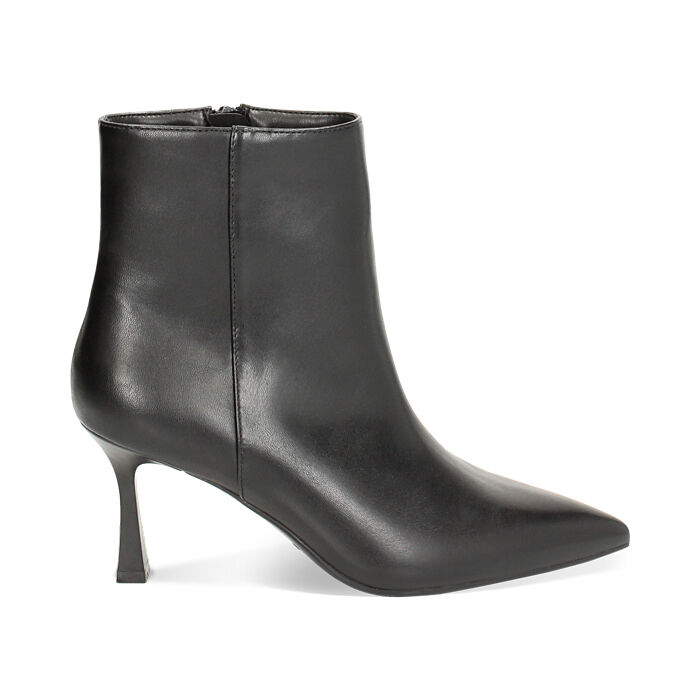 Tronchetto nero, tacco 7,5 cm, Primadonna, 244909287EPNERO041