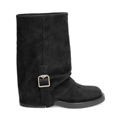 Biker in microfibra neri, Primadonna, 260624101MFNERO036, 001a