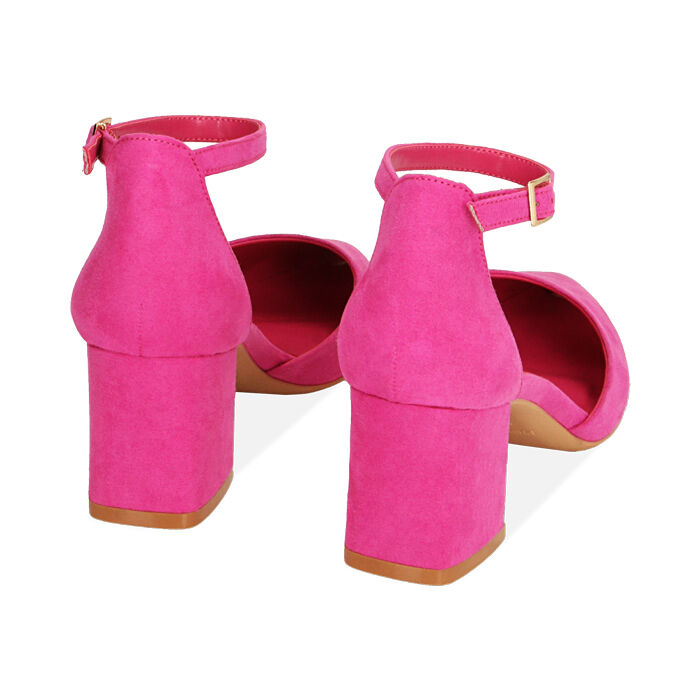 Slingback flat fucsia in microfibra | Primadonna Collection