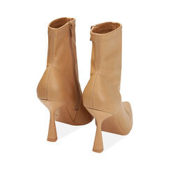 Ankle boots beige, tacco 9,5 cm, Primadonna, 214912908EPBEIG035, 003 preview