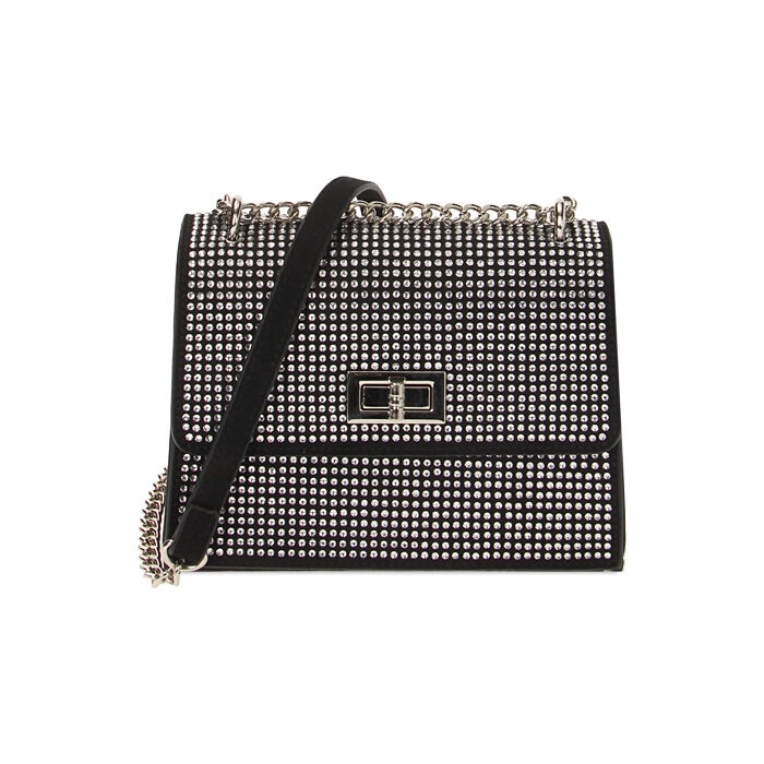 Borsa a tracolla argento con pietre, Primadonna, 225123167MPARGEUNI