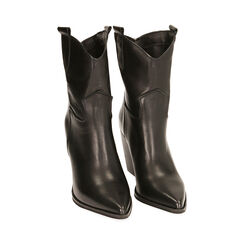 ZAPATOS BOTAS CAÑA CORTA PIEL NERO, Primadonna, 20L680120PENERO037, 002 preview