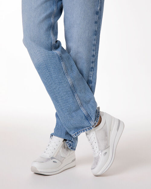 CHAUSSURES POUR FEMMES SNEAKERS SYNTHETI, WHITE