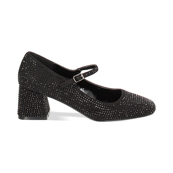 Escarpins noir-noir pailletés, Primadonna, 244981311MPNENE035