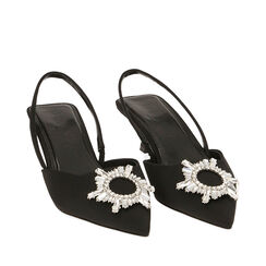 Destalonadas lycra negra, tacón de 4,5 cm., Primadonna, 192139301LYNERO036, 002a