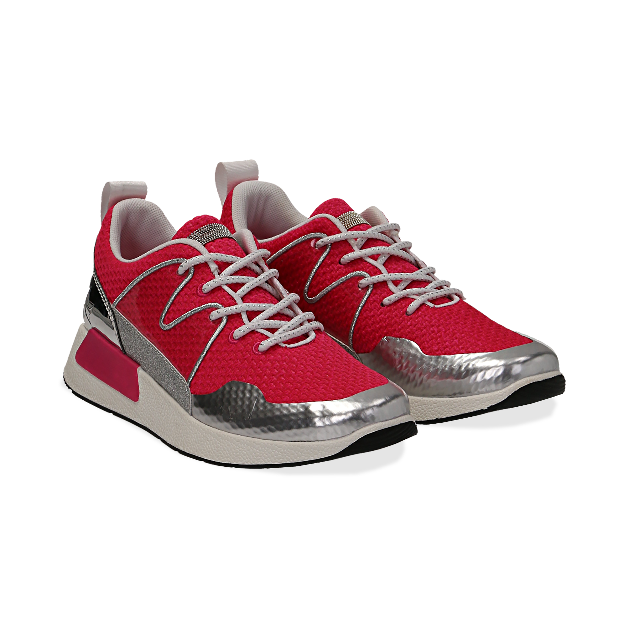 Shop Art Sneakers Donna Bianche Fucsia Fluo SA020001 Scarpe Sportive D-  CommercioVirtuoso.it