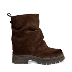 Stivaletto biker con gambale sceso in camoscio, Primadonna, 24L699702CMMORO036, 001a