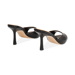 Mules open toe nere tacco 8,5 cm, Primadonna, 274908801EPNERO035, 004 preview