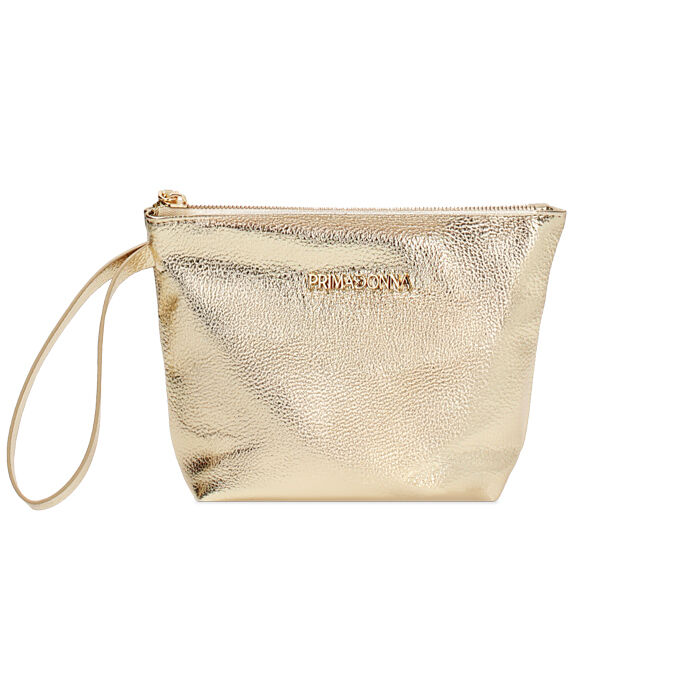 Pochette femme or en laminé, Primadonna, 255124740LMOROGUNI