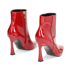 Tronchetto rosso verniciato, tacco 9,5 cm, Primadonna, 242159748VEROSS035, 003 preview
