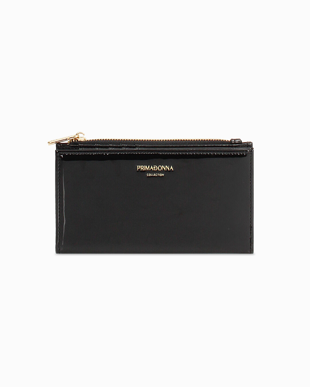 Portafoglio nero elegante con chiusura raffinata