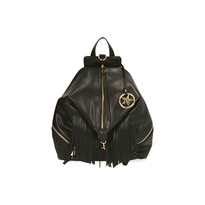 Zaino con frange nero | Primadonna Collection