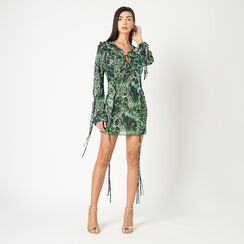 Vestido de mujer verde corto, Primadonna, 25C924447TSVERDL, 002a
